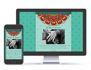 Wedding Website Indian Mandala handdrawn